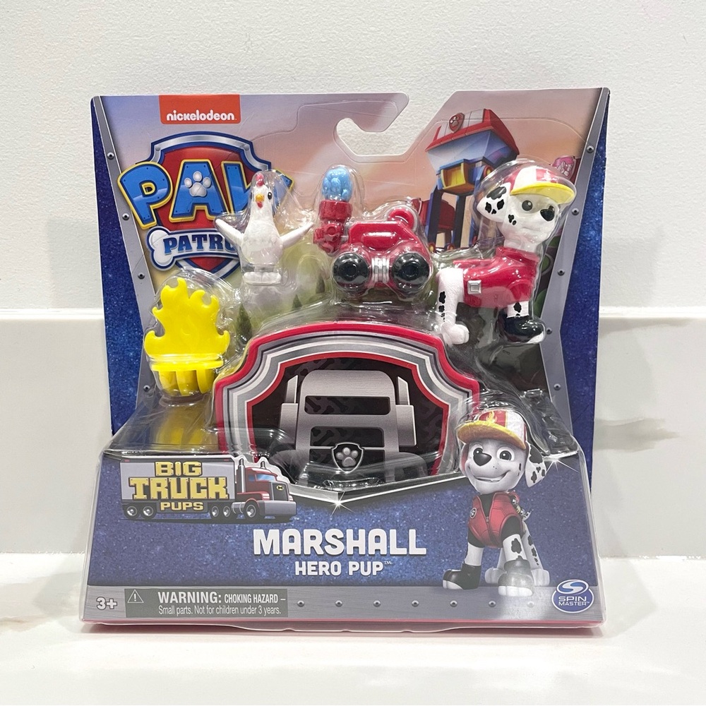 🟣2/$20 NEW Paw Patrol Big Truck Pups Marshall Hero Pup Action Figure Playset